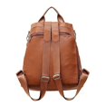 thumbnail image 3 of Women’s Leather Backpack School Shoulder Bag Black/Brown, 3 of 5