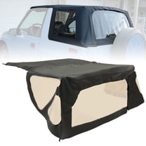 Kojem Sailcloth Soft Top Replacement for 1988-1994 Suzuki Sidekick Geo Tracker Black W/Tinted Windows
