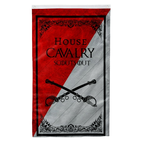 Cayyon House Cavalry Flag 3x5Feet Military Banner with 2 Brass Grommets