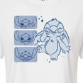 thumbnail image 3 of Disney - Lilo & Stitch - Sketched Faces of Stitch - Juniors Cropped Cotton Blend T-Shirt, 3 of 5