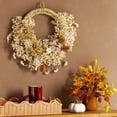 thumbnail image 2 of Asymmetrical Floral Preserved Fall Wreath - Threshold, 2 of 5