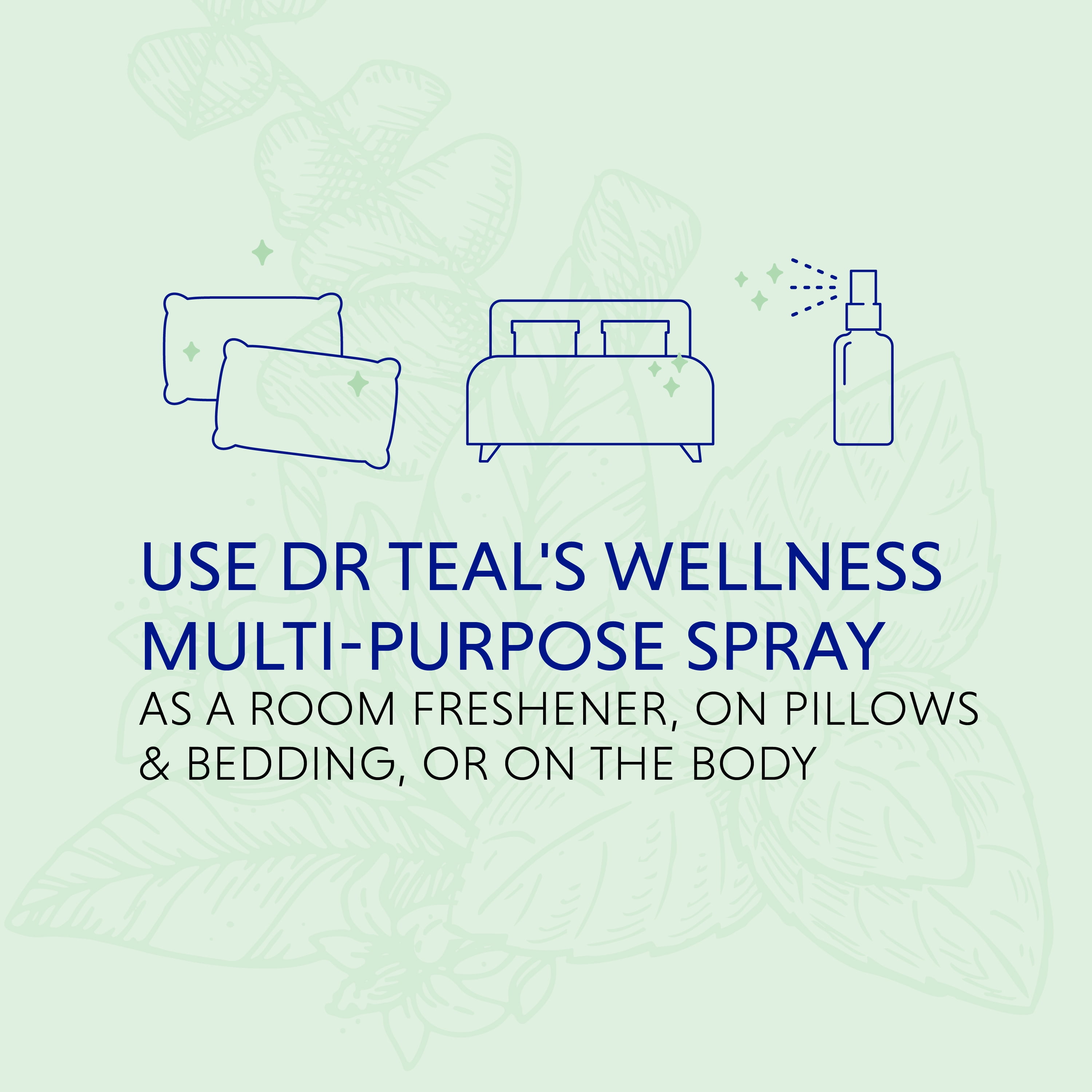 Dr Teal's Aromatherapy Body Mist, Room and Bedding Stress Relief Spray with Eucalyptus, Citrus & Spearmint, 6 fl oz