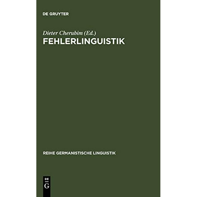 Fehlerlinguistik: Beitr. Zum Problem D. Sprachl. Abweichung