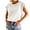 White, variant on Crewneck Short Sleeved Women Sweater Casual Knit Pullover Jumper