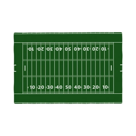 

Table Placemats Set of 6 - American Football Field1 12x18 In Faux Linen Double Heat Resistant Place Mats Cloth Indoor/Outdoor Placemats Washable Table Mats for Dining Kitchen Party
