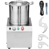 KFFKFF 15.9 Quart  Commercial Food Processor  Stainless Steel Grain Grinder 1400W Electric Food Cutter for Vegetables Fruits