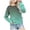 Green, variant on LIUYUNNN Girls' Autumn And Winter Gradient Printed Round Neck Long Sleeved Casual Hoodless Sweatshirt Hoodie for Girls, Size 9-10 Years