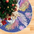thumbnail image 5 of FMSHPON Unicorn Xmas Christmas Tree Skirt Stand Mat for Holiday Party Decoration Indoor Outdoor 48 inches, 5 of 6