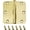 Bright Brass, variant on ProSource BH-BR01-PS Door Hinge, Steel, Satin Brass, Loose Pin, 180 deg Range of Motion, Screw Mounting