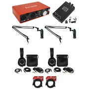 Audio Technica Podcasting Podcast Recording Microphones+Headphones+Booms