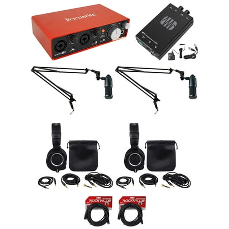 Audio Technica Podcasting Podcast Recording Microphones+Headphones+Booms