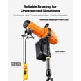 thumbnail image 5 of KFFKFF 2200 lbs Electric Chain Hoist, 10 ft Lift Height, 120V Single Phase Overhead Crane with 10 ft Wired Remote, G100 Chain Electric Lift for Factories, Warehouses, and Garages, 5 of 9