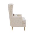 thumbnail image 6 of TOV Furniture Alina Cream Tall Tufted Back Chair, 6 of 13