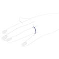 thumbnail image 5 of Tanzanite Stackable Band Anniversary Ring Guard 14k White Gold (0.38ct), 5 of 5