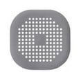 thumbnail image 1 of Couvercle de Drain Carré pour Douche, Attrape-Cheveux TPR, Bouchon en Silicone Plat, 1 of 11