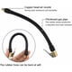 thumbnail image 2 of Manguera de inflado de neumáticos Manguera de aire flexible negra de 20 cm para inflar neumáticos con 2 adaptadores de manguera para inflar neumáticos de coche, 2 of 5
