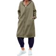 thumbnail image 2 of Sherrylily Winter Women Zip Up Hoodie Casual Long Fashion Sweatshirts Jackets Coat with Pockets, 2 of 5