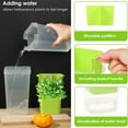thumbnail image 6 of Fresh Herb Keeper For Refrigerator, Clear Plastic Asparagus Saver, Multipurpose Vegetable Container For Cilantro, Parsley, Thyme, Mint & Asparagus, Preserver Keeps Fresh Herbs Daily Deals, 6 of 9