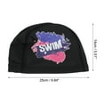 thumbnail image 4 of Ofertas Únicas 1 Pc Gorro de Natación de PU Elástico de Tejido Negro, 4 of 5