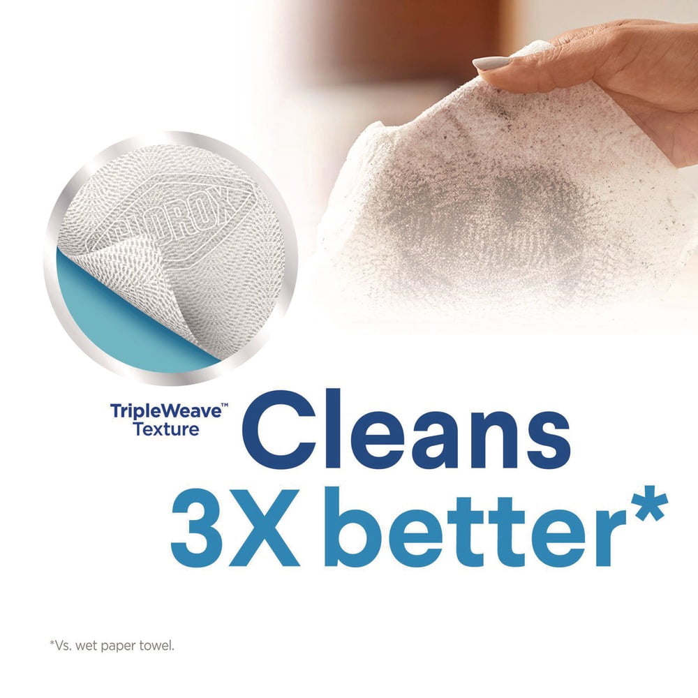 7 in. x 8 in. 1-Ply Disinfecting Wipes - Crisp Lemon, White (35/Canister, 12 Canisters/Carton)