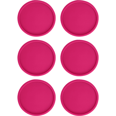 

Silicone Coasters - Cup Coasters for Indoor and Outdoor Perfect Durable Coaster for Tabletop Protection Anti Slip Suitable for All Drinks & Table Types Rose Red