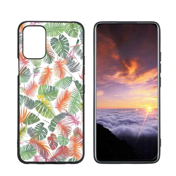 Tropical-Leaves-5 Phone Case, Degined for LG K42 Case Men Women, Flexible Silicone Shockproof Case for LG K42