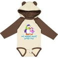 thumbnail image 3 of Inktastic My Great Aunt Loves Me Cute Penguins Girls Long Sleeve Baby Bodysuit, 3 of 5