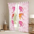 thumbnail image 3 of Homewish Kawaii Pink Tiger Black Out Curtains, Fashion Wildlife Print Curtains Pack of 2 (42x63 Each), Teens Adult Men Women Bedroom Curtains, Black Out Curtains Decor, 3 of 6