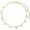 Created Aquamarine, variant on 14K Gold Birthstone Station Bracelet for Women,Yellow Gold Simple Created Gemstone Bracelets Anniversary Christmas Mother’s Day Jewelry Gift for Mom Wife Her