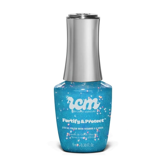 Red Carpet Manicure Fortify & Protect LED Nail Gel Polish – Vitamin A & Biotin-Infused Soak Off Gel, Stronger, Longer, High Shine, Chip-Free Wear Up to 21 Days (Feel The Groove, 0.3 Fl Oz)