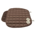 thumbnail image 2 of Walbest Car Front Seat Cover Pad Mat Cushion Universal Fit Breathable Blanket Nonslip Auto Truck Office Plush Square (Coffee), 2 of 7