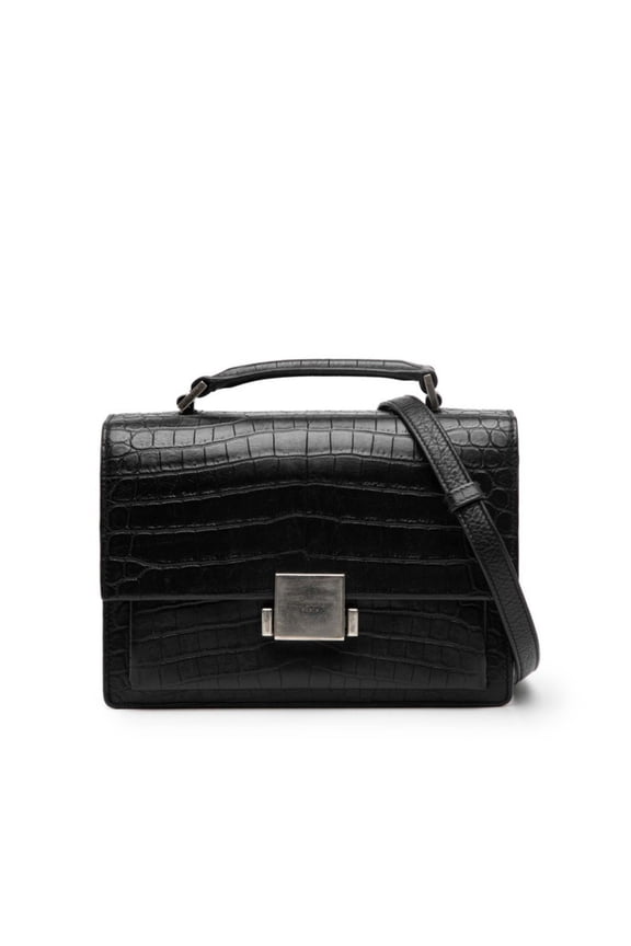 Pre-Owned Saint Laurent Belle Chasse Crocodile Embossed Handbag/Shoulder Bag, 2-Way, 482051,...