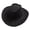 Black, variant on Men's Women's Fashion Cowboy Cap Solid Color Wide Brim Hat for Fancy Dress Party
