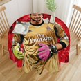 thumbnail image 3 of Gianluigi Donnarumma Mantel Redondo con Estampado Icónico de Temática, Se Adapta a la Mayoría de Mesas, Fácil de Cuidar, Regalo Perfecto para Aficionados, Amigos y Familia.152cm, 3 of 6