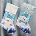 thumbnail image 4 of Christmas Gift Socks Stockings Gifts Large Elegant Design With Light Home Decor LED Stocking, 4 of 15