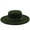 Army Green, variant on Elegant Round Top Fedora with Bow Wide Brim Jazz Hat for Men & Women Felt Cloche