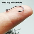 thumbnail image 4 of Naierhg 50Pcs/Box Fishing Hook High Strength Super Sharp Fishing Tackle Barbed Single Circle Carp Hook Fishing Accessory, 4 of 8