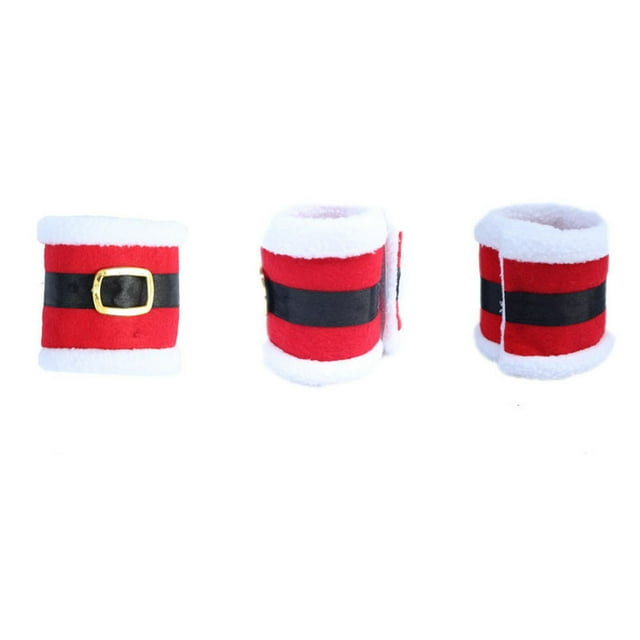 4Pcs Christmas Napkin Rings Napkin Holder Party Banquet Dinner Table Decoration