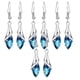 thumbnail image 1 of Aretes colgantes Drop01 4Pzas Gota de Agua Azul Metal/Circón., 1 of 2