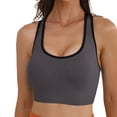 thumbnail image 4 of Sujetadores deportivos Match con espalda racer para mujer – Tops de entrenamiento acolchados, sin costuras y con tirantes para yoga, gimnasio, running y fitness, 4 of 7