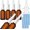 Matte Brown 10PCS, variant on 10-Pc 30ml Refillable Travel Bottles, Includes Funnels and Labels