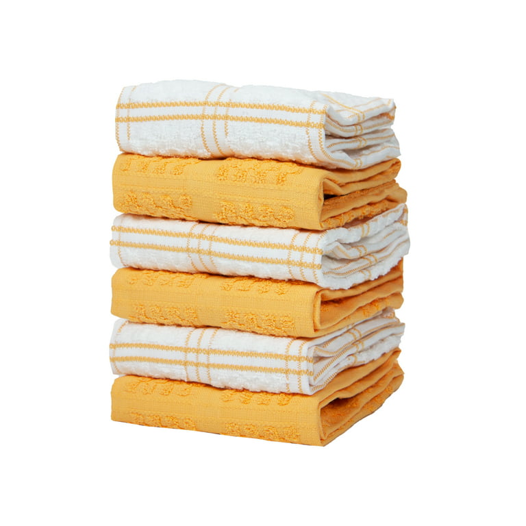 2pk Cotton Waffle Kitchen Towels Yellow - Threshold™
