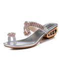 thumbnail image 2 of Jsaierl Wedge Sandals for Women Casual Summer Clip Toe Sandals Comfy Rhinestone Hollow Out Sandals Walking Breathable Sandal Size 5.5, 2 of 6