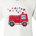 thumbnail image 4 of Inktastic Valentine Fire Truck with Cute Dalmatian and Hearts Youth T-Shirt, 4 of 5