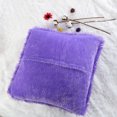 thumbnail image 5 of PiccoCasa 2Pcs Decorative Throw Pillow Cover Faux Fur Cushion Cover, Purple 2pcs，20"x20", 5 of 6