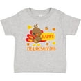thumbnail image 3 of Inktastic Happy Thanksgiving with Cute Turkey and Leaves Boys or Girls Baby T-Shirt, 3 of 5