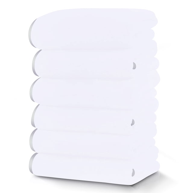 Toalla TENSTARS de microfibra para manos con dobladillo de seda, 41 x 71 cm, 6 unidades