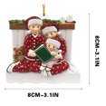 thumbnail image 3 of Moocorvic Personalized Ornaments Christmas Family Baby Reading Commemorative Ornament for Christmas Tree Pendant Gifts, 3 of 6