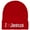 Red, variant on I Love Jesus Beanie Hat Ski Cap All Seasons Embroidered Solid Color - Red