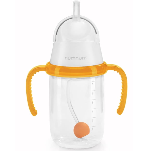 Vaso para bebé con pajilla ponderada NumNum a prueba de derrames 210 ml